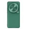 Чехол зеленого цвета (Dark Green) от Nillkin с MagSafe на Xiaomi 15 Ultra с металлической откидной крышкой, серия CamShield Prop Magnetic Case