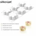 Форма для муссовых десертов и пирожных хана Silikomart / для выпечки и запекания в духовке / Формочка кулинарная для мини тортов и семифреддо желе / Молд Силикомарт для приготовления десерта / Товары для кондитеров