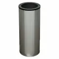 Урна для мусора Титан Мета Титан (ц) 250, 30 л, d-250 мм, алюминий