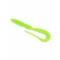 Мягкая приманка для рыбалки твистер Keitech Mad Wag Mini 3.5, 84мм, 1.8г, цвет #026 Clear Chartreuse Glow, 10 штук в упаковке