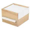 Umbra Шкатулка Stowit Mini 1 белый/натуральное дерево 11.1 см 15.5 см 1.2 кг МДФ 15.5 см