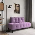 Диван прямой Манхэттен без подлокотников, на кухню, в офис, в зону ожидания, сиреневый