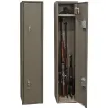 Оружейный сейф шкаф Контур Д-8 на 3 ружья. Макс. высота ружья 1380 мм. 300х300х1400 мм. Ключевой замок. Соответствует требованиям МВД РФ.