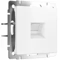Розетка встраиваемая компьютерная одиночная WERKEL Ethernet RJ-45 / W1181061 белый матовый