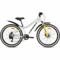 Велосипед горный HORH LIMA LHD 6.0 26 (2024), хардтейл детский для девочек, алюминий, белый/желтый, рама 13,5
