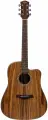 FLIGHT D-155C TEAK NA акустическая гитара с вырезом, в. дека-тик, корпус-тик, цвет натур