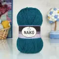 Пряжа Sport wool Nako, петроль - 2273, 25% шерсть, 75% премиум акрил, 5 мотков, 100 г, 120 м.