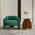 Кресло дизайнерское CHICCO, ткань: Велюр FIORE цвет EMERALD, 70x80x75 см