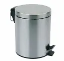 Ведро для мусора, 12 л Рыжий кот DBM-01-12 310431, нерж. сталь