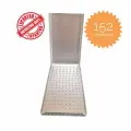 Бокс-Подставка NeoHealth (TYPE 152H) FG-120 & CA/RA-32 для стерилизации и хранения, вращающихся интрументов, боров. 152 отверстия Для боров 2-х видов (турбинных, угловых) Серебристый