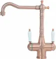 Кухонный смеситель SEAMAN Visconti SSL-7517. AU (Aurora - Красное золото)