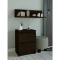 Тумба прикроватная 2 ящика Мальма Венге 40-54-35