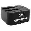 Док-станция для HDD 2.5/3.5 Agestar 3UBT6-6G пластик, черный, USB 3.0