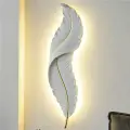 Настенный светильник с перьями для гостиной, телевизионной стены, спальни, прикроватной зоны и прихожей, 63 см