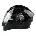 Шлем мотоциклетный, 3C-сертифицированный, открытый, электрический, 65 размер, черный/прозрачный