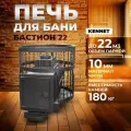 Печь для бани дровяная чугунная Kennet Бастион 22