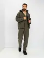 Костюм тактический мужской демисезонный на флисе Huntsman Никс Люкс, ткань Alova Windblock, цвет хаки (р.48-50/182-188)