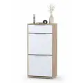 Тумба для обуви Моби Куба 13.114 высокая цвет дуб сонома/белый премиум, ШхГхВ 50х28,3х101,6 см.