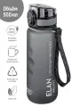 Бутылка для воды спортивная, для холодных и горячих напитков 500 мл 6,5х6,5х23 см Elan Gallery Style Matte, серая