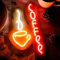 Вывеска светодиодная неоновая Coffee, 30х17 см
