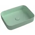 Накладная раковина ISVEA Infinity прямоугольная 50см мятно-зеленый
