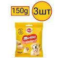 Лакомство для собак Pedigree Markies, с мозговой косточкой, (3шт по 150г)