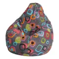 Кресло-мешок Пуффбери «Груша», размер XXXL средний, Жаккард, Мумбо