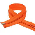 Молния MaxZipper пласт. спираль №5-N 60см цв. F157 оранжевый уп.50шт