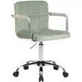 Компьютерное кресло DOBRIN Terry LM-9400 офисное, обивка: текстиль, цвет: мятный велюр