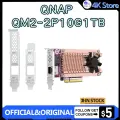 Карта расширения QNAP QM2-2P10G1TB со встроенными двумя слотами M.2 и 10 портами ГБE, 1 ТБ встроенного хранения