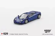 Коллекционная Premium машинка Mini GT McLaren F1 Cobalt Blue #629 (year 2023, MGT00629)