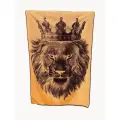 Полотенце MyDomonika Лев в короне, махровое, хлопок 100%, 100x150см