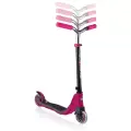 Детский самокат Globber FLOW 125 Lights, двухколесный, нескладной - Ruby