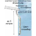 Комплект водосточной системы Grand Line пломбир 6 метров (120мм/90мм) водосток для крыши пластиковый Гранд Лайн белый (RAL 9003)