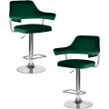 Стул барный Dobrin CHARLY (зеленый велюр (MJ9-88))(2 шт/уп)