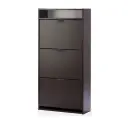 Обувница Комфорт К-3, цвет венге, с 3 отделениями, 60x22x123 см
