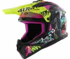 Мотошлем LS2 MX708 FAST II GORILLA (фиолетово-желтый глянцевый, Gloss Purple H-V Yellow, 2XL)