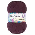 Пряжа ARACHNA JASMIN 80% хлопок, 20% полиэстер 5 шт. х 100 г 250 м №144 т. бордовый