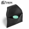 Набор, мел для бильярда Taom Soft Chalk Green и держатель Taom Chalk Bag