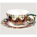 Чашка с блюдцем  Жар-птица фарфоровая, 175 мл, на 1 перс.