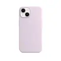 Чехол силиконовый Магсейф для iPhone 14 Lilac с анимацией NFC, Silicone case Магсейф для айфон 14 - Сиреневый