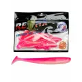 Силиконовая приманка для рыбалки RELAX - Риппер BASS 2,5, длина - 6,2cm, вес - 2,1g, цвет L466 (White Pearl, Pink) (15 штук)