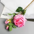 Цветок искусственный Poetry in flowers Роза Вхите 66 см, розовый