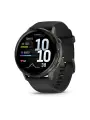 Умные часы Garmin Venu 4 SLATE BEZEL, 41 mm, 010-03013-02, AMOLED, GPS, Black, силикон