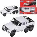Машинка WELLY 1:38 Mercedeces-Benz G63 AMG 6X6, пружинный механизм(белый)