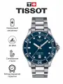 Наручные часы TISSOT, серебристый/синий