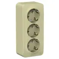 Розетка Systeme Electric (schneider Electric) SCHNEIDER ELECTRIC BLANCA 3-я с заземлением, без шторок изол. пл, 16А, 250В, Бежевый, BLNRA010317