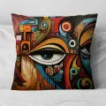 Подушка декоративная Глаз Пикассо 40х40 велюр