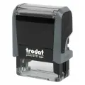 Штамп самонаборный 3-стр, 38х14 мм синий, TRODAT 4911P4/DB, корпус серый, касса В комплекте, 43214