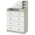 Пеленальный комод Атон Мебель Сириус Alf трансформер шимо светлый-белые фасады